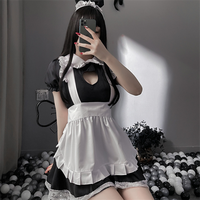 <strong>Best</strong> <strong>Selling</strong> Women Sexy Lingerie Stage Uniform Japanese Anime Black Maid Cosplay Costume