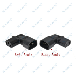 Adaptador de Corriente IEC C14 a C13, Ángulo Izquierdo/Derecho, Conector IEC 320 C14 Macho a IEC 320 C13 Hembra para <span class=keywords><strong>TV</strong></span> de Montaje en Pared con Pantalla LCD - Product Image 6