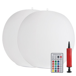 Bola Lampu Penerang Kolam Renang Penguin Flamingo Angsa Gurita Tiup Mengapung Tenaga Surya Luar Ruangan RGB 4W Tahan Air - Product Image 2