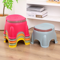 Tabouret bas portable en plastique épaissi, design moderne, pour la maison, le salon, la porte, le changement de chaussures, la maternelle, imprimable pour enfants