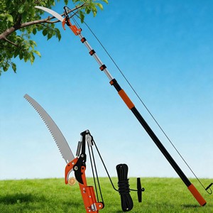 Élagueuse <span class=keywords><strong>télescopique</strong></span> OEM 3,<span class=keywords><strong>6M</strong></span>-7,2M - Poignée en mousse de sécurité, scie à perche <span class=keywords><strong>télescopique</strong></span>, pour la coupe des branches hautes - Product Image 1