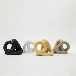 Modern Nordic Minimalist Art Morandi Tie Knot Chain Interior Home accessori decorazioni in ceramica