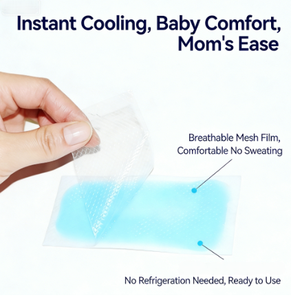 Patch Gel Penurun Demam Tahan Lama, Tidak Menyebabkan Iritasi, untuk Anak & Dewasa, dengan Kontrol Demam & <span class=keywords><strong>Flu</strong></span> serta Pereda Nyeri - Product Image 2