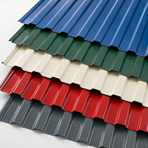 Tôle d'acier ondulée PPGI de haute qualité, tôle de <span class=keywords><strong>toiture</strong></span> <span class=keywords><strong>en</strong></span> acier galvanisé prépeint pour la construction de bâtiments industriels - Product Image 2
