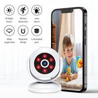 Caméra IP WiFi intelligente A5 Mini 1080P HD grand angle magnétique sans fil pour la sécurité domestique avec carte mémoire et enregistrement vidéo