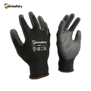 Yokiisafety Ce Polyester for Computer Grip Custom logo Construction Anti slip Industrial Safety Working Men Pu Working <strong>Gloves</strong> - Product Image 1