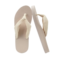 Tongs d'été en tissu pour femmes KuaiLu, soutien de la voûte plantaire, orthopédiques, semelle intérieure antidérapante, doublure EVA, semelle extérieure en caoutchouc, beige, taille 38
