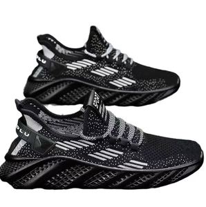 Spedizione <span class=keywords><strong>veloce</strong></span> traspirante da uomo che corre <span class=keywords><strong>scarpe</strong></span> sportive allacciate <span class=keywords><strong>scarpe</strong></span> da passeggio piatte di nuovo stile - Product Image 4