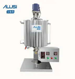 semi automatic one nozzle lipstick filling machine mascara filler for sale heating hopper with mixing Heating Hopper layers
