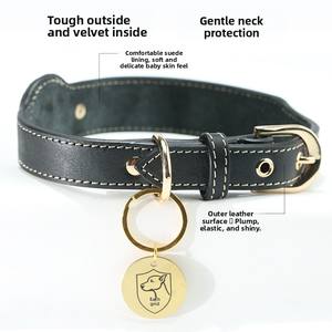 <span class=keywords><strong>Collar</strong></span> Personalizable Premium para Gatos, <span class=keywords><strong>Collar</strong></span> de Cuero Vacuno con GPS para Perros, Dispositivo de Rastreo Airtag para Perros - Product Image 6