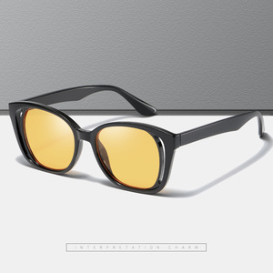 Cat <span class=keywords><strong>Eye</strong></span> donna nero con frullatori con dettagli dorati occhiali da sole 2140 occhiali da sole occhiali da guida - Product Image 3