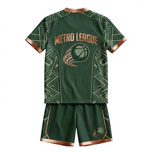 Tenues d'équipe de dodgeball personnalisées : maillots et shorts légers et respirants avec sublimation intégrale et personnalisation de la marque - Product Image 3