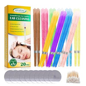 Kit SEFUDUN per la rimozione del <span class=keywords><strong>cerume</strong></span> dalle orecchie, detergente per la rimozione del <span class=keywords><strong>cerume</strong></span>, candele auricolari per aromaterapia con cera d'api - Product Image 3
