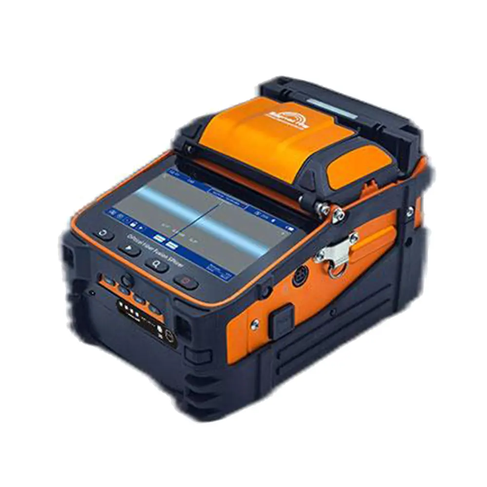 Sợi splicer AI-9 nối sáu động cơ cốt lõi liên kết sợi Fusion splicer tự động FTTH sợi quang hàn nối máy