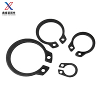 65Mn GB894 Din471 Carbon Steel Black Oxide External Lock Snap Ring Circlip External Retaining Rings for General Industry Shaft