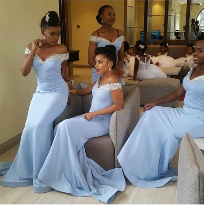 blue african bridesmaid dresses Fashion