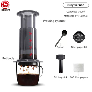 Presse à café manuelle portable, légère, pour le voyage, le camping, la maison, compatible avec les micro-filtres - Product Image 3