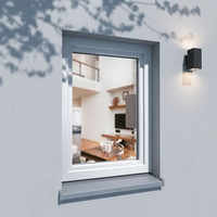 Ventana Abatible de PVC Insonorizada con Doble Acristalamiento y Marco de Acero para Proyectos Hoteleros, Venta al Por Mayor