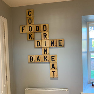 Lớn Bằng Gỗ Scrabbles Trang Trí Tường Nghệ Thuật Treo Trang Trí Nội Thất Bảng Điều Chỉnh Bảng Chữ Cái Chữ Gỗ Nghệ Thuật Gạch - Product Image 6