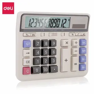 2135 Desktop Calculator Grote Knop Duurzaam Kantoor 12-cijferige Lcd-Scherm Financiële Elektronische Dual Power Desktop Calculator