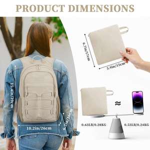 Mochila de Senderismo Plegable Ligera Personalizada de 15L, Mochila Deportiva Ultraligera con Múltiples Bolsillos para Escalada - Product Image 2