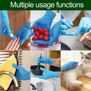 100Pcs Disposable Nitrile Gloves Latex Free for Nail Manicure Hairdressing Tattoo Preparation Nail Salon Cleaning <b>Tools</b> - Product Image 4