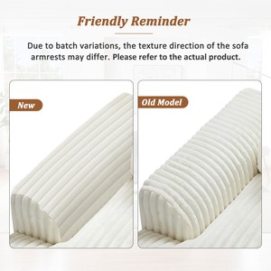 Modular Oversized U-shaped Sectional <b>Sofa</b> Set with Chaise Lounge and <b>Sofa</b> <b>Bed</b> Modern Design Corduroy Upholstery - Product Image 5