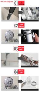 Modern Water-Saving 3-in-1 Chrome Hand Held <strong>Shower</strong> Head with ABS Filter for Bathroom Faucet <strong>Accessories</strong> - Product Image 6