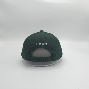 Casquette Snapback OEM personnalisée de haute qualité, 5 panneaux, gris anthracite, visière plate, découpe laser, perforations, imperméable - Product Image 3
