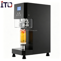 Machine de scellage automatique rotative pour canettes, machine de scellage commerciale pour canettes de thé à bulles, de thé au lait, en PET et en aluminium, à vendre