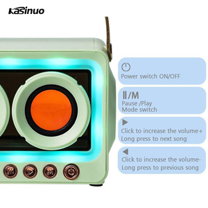 Gran oferta altavoz micrófono inalámbrico Audio <span class=keywords><strong>nacional</strong></span> Karaoke hogar al aire libre canto micrófono HIFI bajo manos libres Mini altavoz - Product Image 2