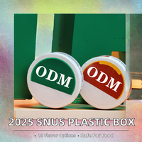 Boîtes en plastique recyclé pour sachets de snus de qualité alimentaire