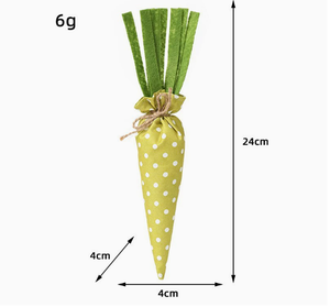 DAMAI Wholesale <b>Easter</b> Decor Polka Dot Plaid Carrot Toys Fabric Hanging Doll <b>Ornaments</b> for Party Scene Holiday Decoration - Product Image 6