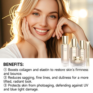 Private Label 5% Pro-Xylane Anti-Aging Hautpflegeset OEM |   Straffendes Toner-Essenz-Creme-<span class=keywords><strong>Serum</strong></span> zur Faltenreduzierung & Aufhellung - Product Image 5