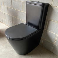 WC à base ovale, pour salle de bain et cuisine industrielles, WC monobloc deux pièces, réservoir à double chasse, sanitaires certifiés CE Watermark