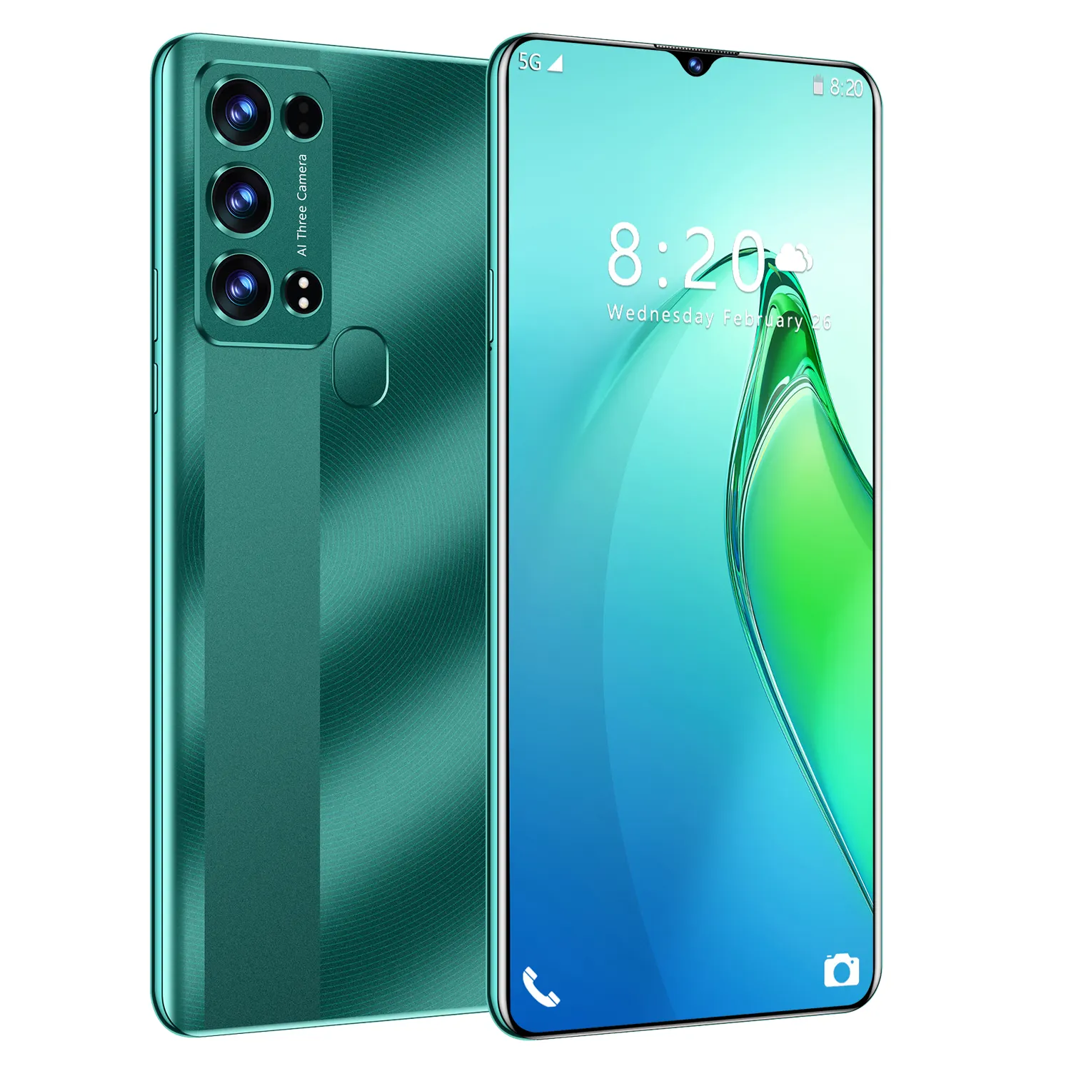 Yeni orijinal süper 5G cep telefonu A73 16GB + 1TB 5G akıllı telefon 7.2 inç 100MP 8600mAh yüz anahtarcı Android 12 akıllı oyun telefonu