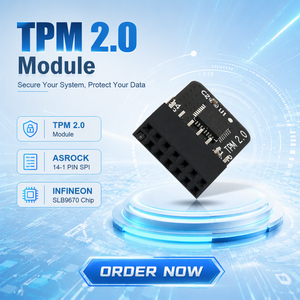 <span class=keywords><strong>ASROCK</strong></span> 14-1Pin/13Pin ตัวเชื่อมต่ออินเทอร์เฟซ SPI TPM 20 Infineons SLB9670 ชิปเอเอสร็อค SPI TPM 2.0 โมดูลสำหรับเมนบอร์ด <span class=keywords><strong>ASROCK</strong></span> PC - Product Image 1