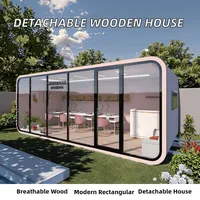 Maison conteneur préfabriquée modulaire isolée en acier, prête à l'emploi, de 20 pieds, démontable, portable, en kit, pour usage hôtelier