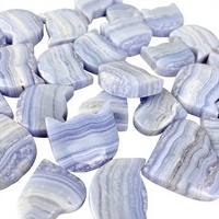 Pendentif sculpté chat en agate bleue naturelle, pierre polie, figurine pour décoration intérieure, bijoux et objet de collection