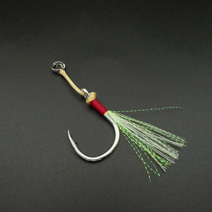 Hameçon de pêche en vrac 1/0 2/0 3/0 4/0 5/0 gabarit en métal d'eau salée grand <span class=keywords><strong>crochet</strong></span> à assistance unique lueur - Product Image 3
