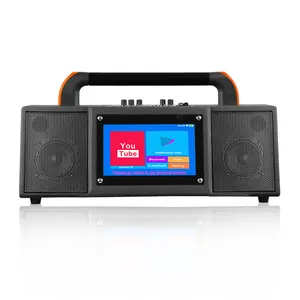 CQA Speaker Layar Sentuh 10 "Inci, Speaker Pintar Wifi dengan Tampilan Pintar