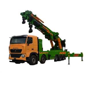 5軸HBQZ 110トン折りたたみ式ナックルブーム大型油圧トラック搭載移動式クレーン - Product Image 4