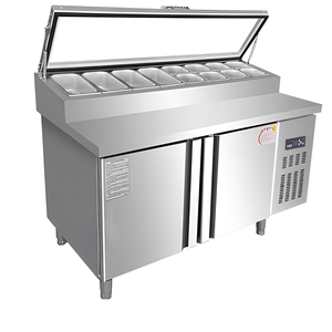 Refrigerador/Congelador Comercial Bajo Mostrador, Sin Escarcha, Enfriado por Aire, Acero Inoxidable, Enfriamiento Rápido para Barra de Ensaladas y <span class=keywords><strong>Mesa</strong></span> de Preparación de Pizza - Product Image 5