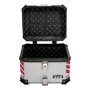 ארגז אחורי לאופנוע 45 ליטר מסגסוגת אלומיניום פרימיום, עמיד וניתן לנעילה, לאחסון, לרכיבה על אופנוע/קטנוע, טיולים ופעילויות חוץ - Product Image 6