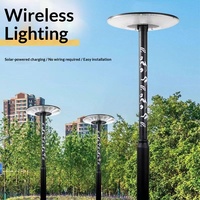 LumaNaga Lampe solaire UFO haute luminosité 500W pour éclairage public, étanche IP65, extérieur 360° °   Lampe de jardin solaire à LED avec détecteur de mouvement