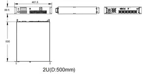 X Band Ku Band 12-18Ghz 47dbm Uitgangsvermogen 50W Solid State High Power Versterker Rf Eindversterker