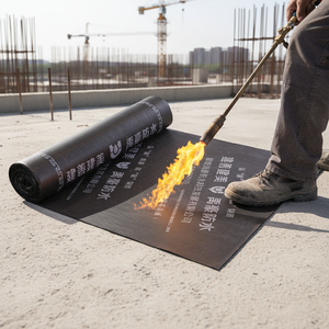 Feuille d'étanchéité de toiture en film PE <span class=keywords><strong>bitumineux</strong></span> modifié SBS de style industriel pour béton - Product Image 4