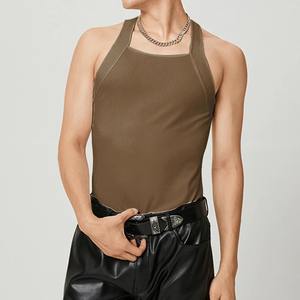 Best Selling <b>Men's</b> Customized 100% Cotton <b>Sleeveless</b> Tank Top Breathable Quick Dry Gym Fitness Workout Training Singlet - Product Image 5