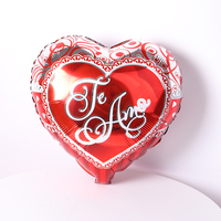 Balon Foil Bentuk Hati 18 Inci dengan Tulisan I Love You untuk Hari Valentine, Globos, Dekorasi Pesta Pernikahan, Balon Berbentuk Hati