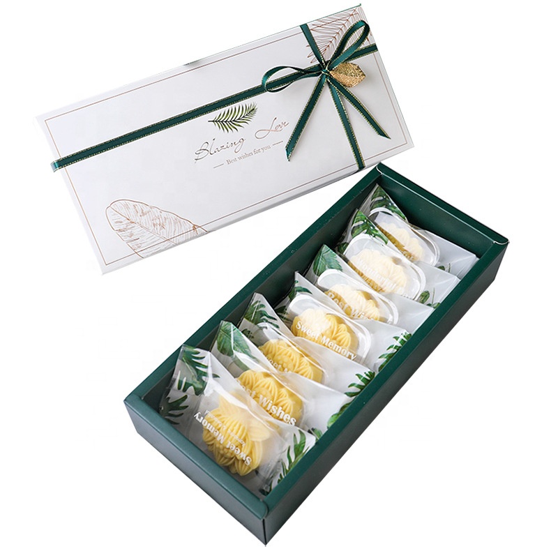 Manufacturer Custom Printed Cookie Pastry Packing Paper Gift Boite Box Recyclable Biscuit Packaging Boxes